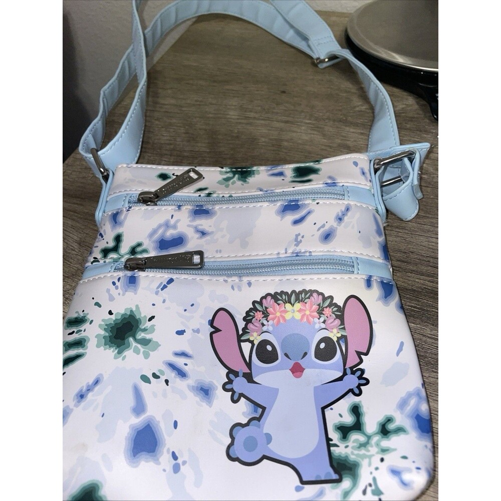Loungefly Disney Lilo Tie Dye Hawaiian Lei Crossbody Bag 8x7”